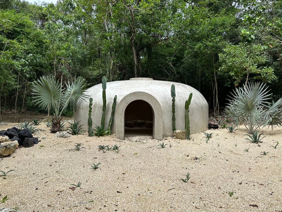 The ancestral sweat lodge. Fire, stone, breath.