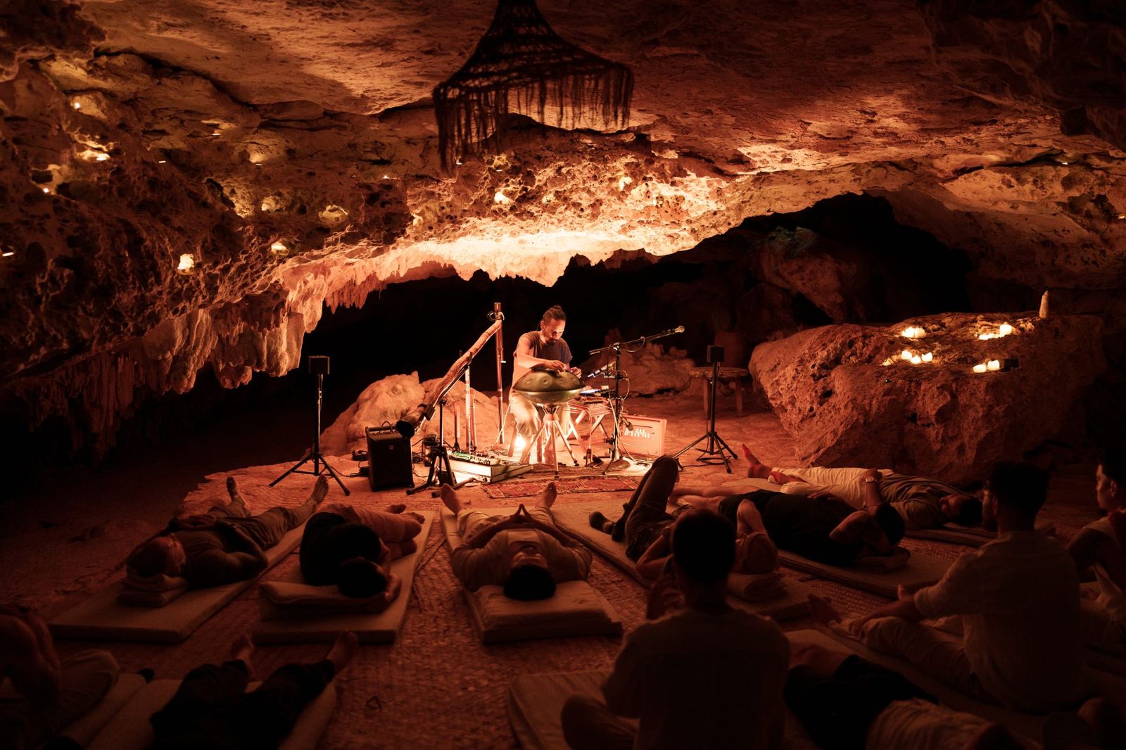 A private underground cave. Sound healing beneath the earth.
